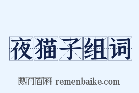 夜猫子组词是什么意思的图片